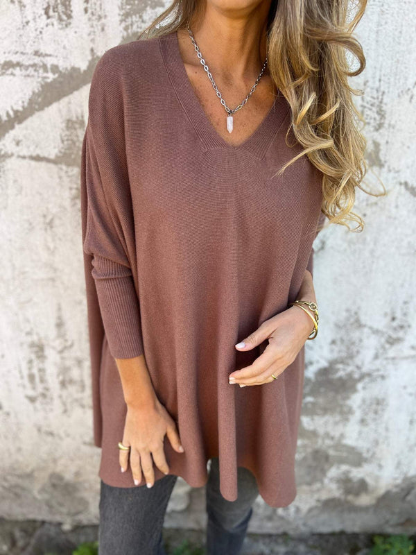 Céline | Pull Oversize à Col V Douillet