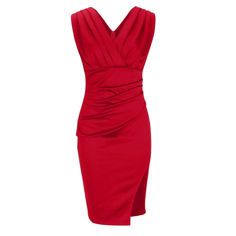 Robe Fresia rouge fabriquée avec matériaux haute qualité pour confort exceptionnel