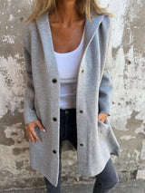 Liora™ | Cardigan lungo Cozy Chic con cappuccio